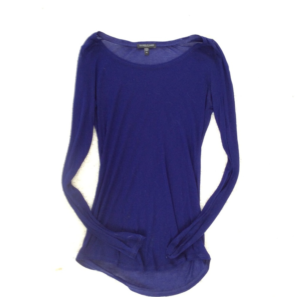 Eileen Fisher Semi-Sheer Top